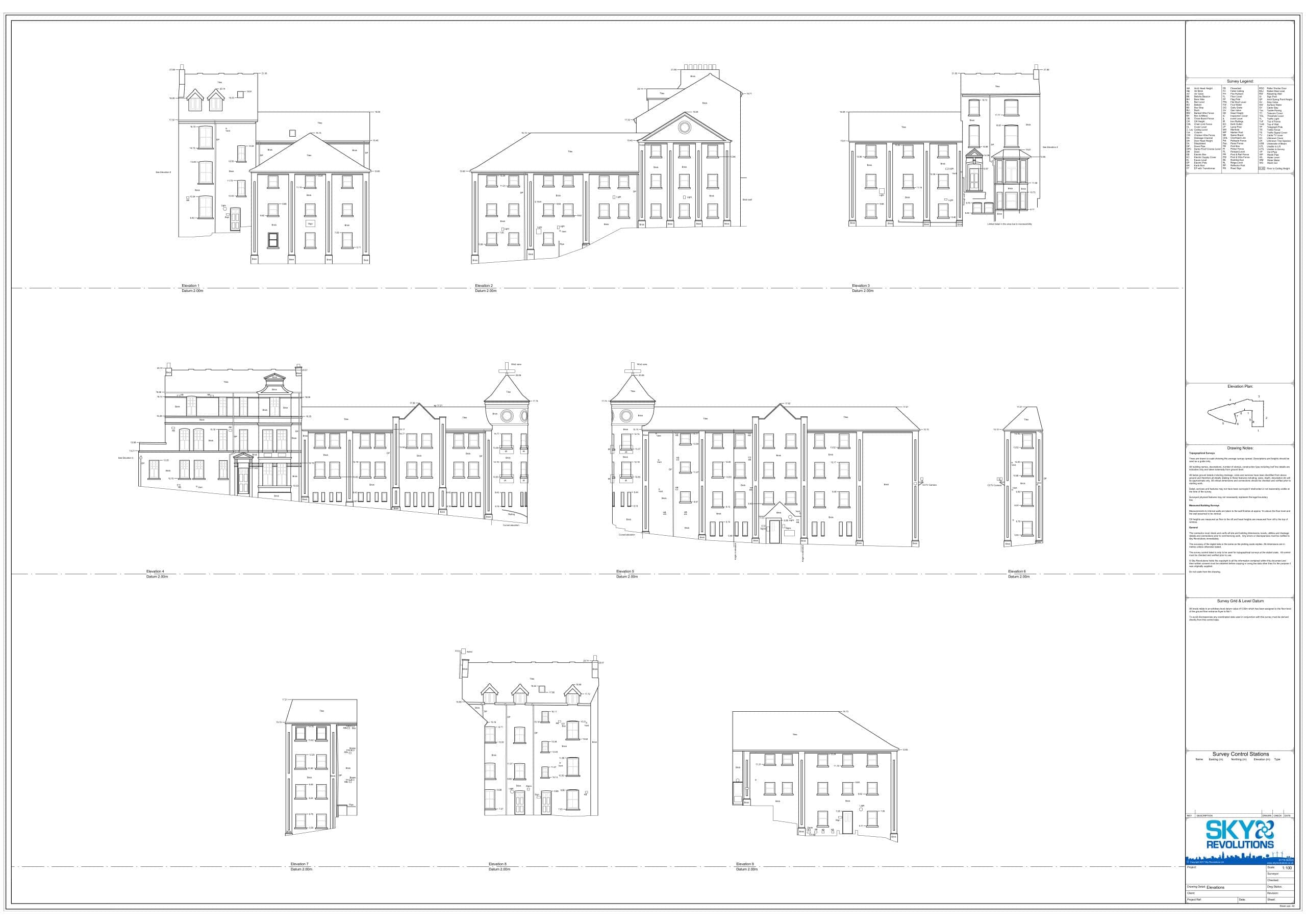 Building elevation plans