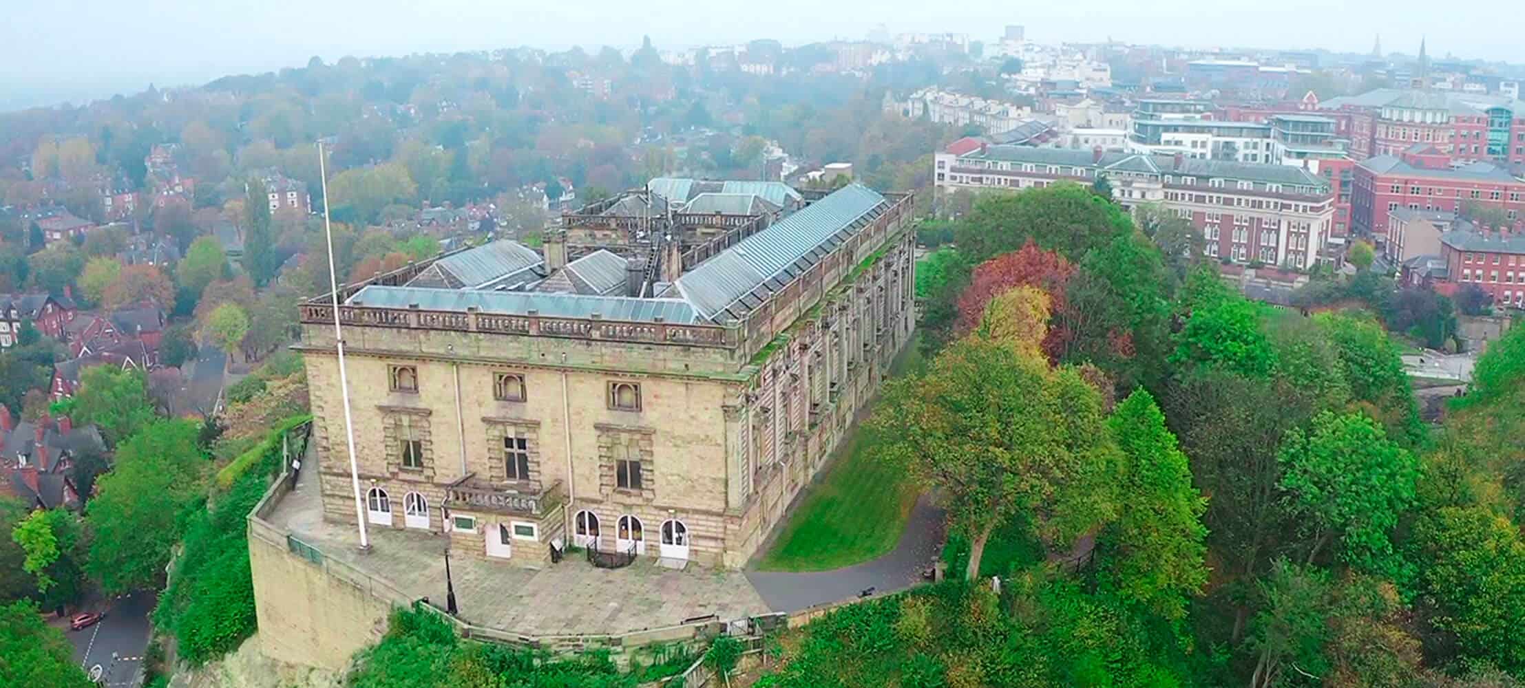 Aerial condition survey of Nottingham Castle