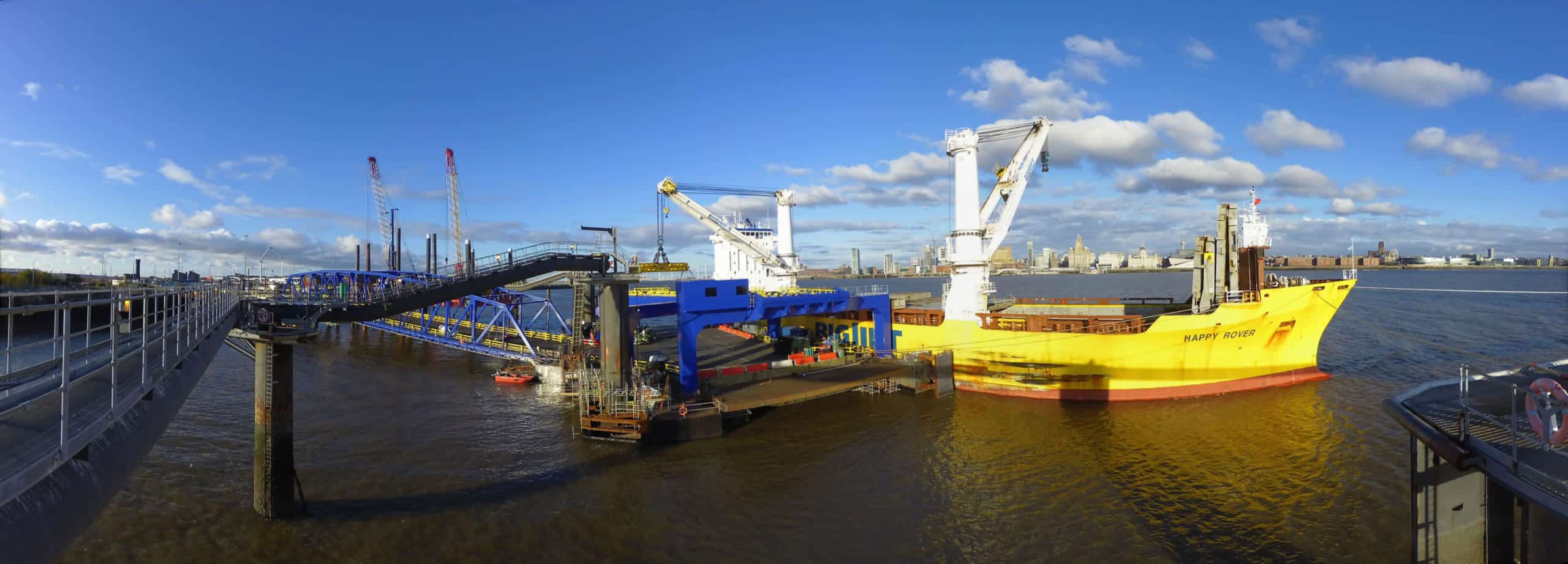 Timelapse of Birkenhead Dock being expanded